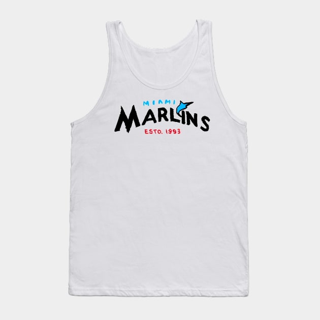 Miami Marliiiins 03 Tank Top by Very Simple Graph